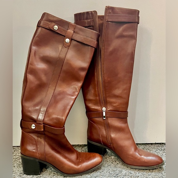 Essex Lane Cognac Brown Real Leather Heeled Boot - Size 6 - Great condition - Picture 7 of 7